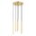 Pendelleuchte 6-flammig Gold G9 L:30 cm Modern Zylinder