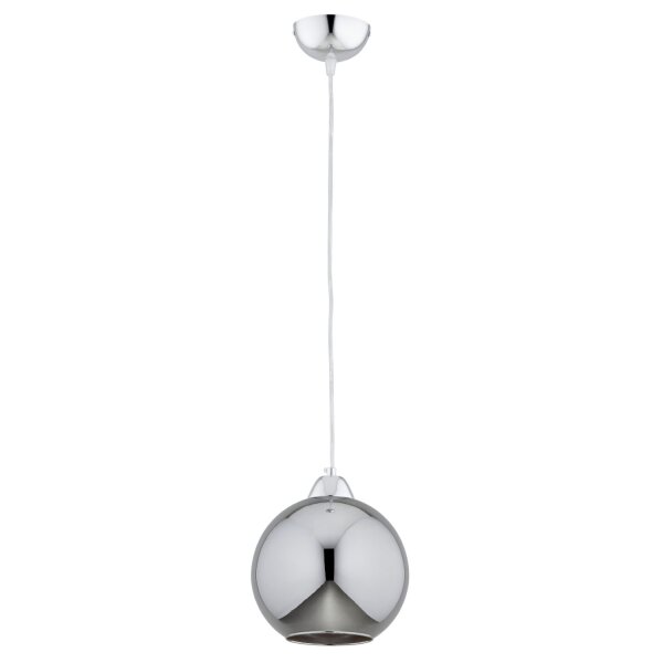 Pendelleuchte Rauchglas Chrom E27 L:20 cm dekorativ