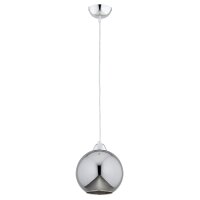 Pendelleuchte Rauchglas Chrom E27 L:20 cm dekorativ