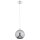 Pendelleuchte Rauchglas Chrom E27 L:20 cm dekorativ