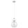 H&auml;ngelampe blendarm Glas Chrom E27 L:20 cm dekorativ