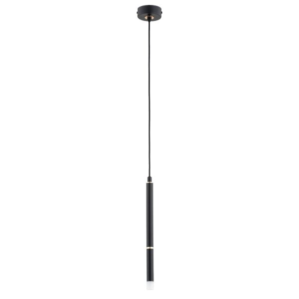 Hängelampe Schwarz Metall G9 L:8 cm Modern Zylinder
