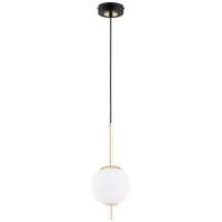 H&auml;ngelampe Glas Schwarz E14 L:15 cm Modern dekorativ