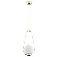 Pendelleuchte Glas Gold E14 L:18 cm Modern dekorativ