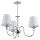 Deckenlampe Stoff Chrom E14 L:52 cm Modern dekorativ