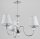 Deckenlampe Stoff Chrom E14 L:52 cm Modern dekorativ