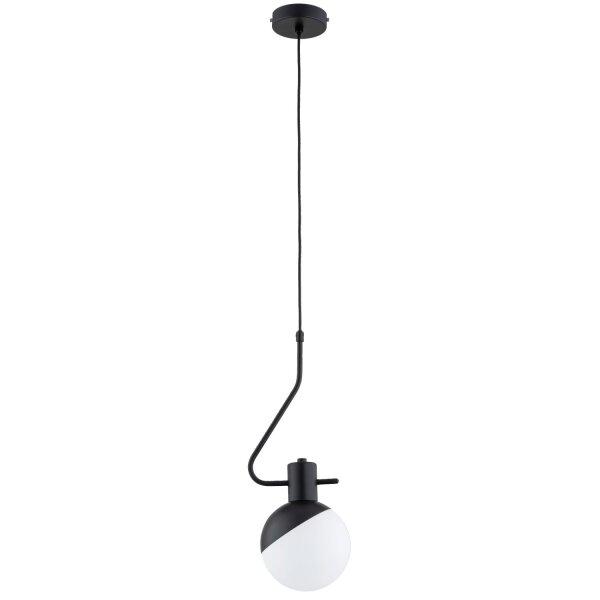 Hängelampe Glas Schwarz E14 L:16 cm Modern dekorativ