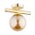 Deckenlampe blendarm Glas Gold Bernstein E14 H:26 cm