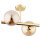 Deckenlampe 2-flammig Glas Gold Bernstein E14 L:38 cm