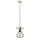 Pendelleuchte Holz Natur E27 L:20 cm Modern Drahtschirm