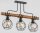 Deckenleuchte 3-flammig Holz Natur E27 H:48 cm Modern