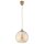 Pendelleuchte Glas Gold Bernstein E27 &Oslash;25 cm Modern