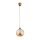 Pendelleuchte Glas Gold Bernstein E27 L:20 cm wohnlich