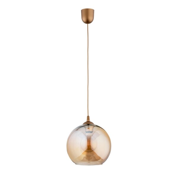 Hängelampe Glas Gold Bernstein E27 L:25 cm dekorativ