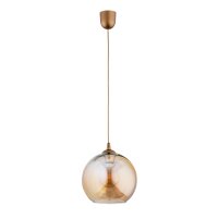 Hängelampe Glas Gold Bernstein E27 L:25 cm dekorativ