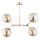 Deckenlampe 4-flammig Glas Gold Bernstein E14 B:38 cm