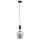 Pendelleuchte blendarm Rauchglas Schwarz E27 L:14 cm