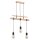 H&auml;ngelampe 3-flammig Holz Natur E27 L:60 cm dekorativ