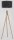 Stehleuchte Dreibein Holz Stoff E27 160 cm blendarm