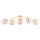 Deckenlampe 5-flammig Glas Gold Bernstein E14 B:30 cm