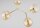 Deckenlampe 3-flammig Glas Gold Bernstein E14 H:37 cm