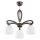 Deckenlampe blendarm 3-flammig Holz Braun E27 L:45 cm