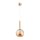 Hängelampe blendarm Glas Gold Bernstein E27 L:20 cm