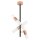 Deckenlampe 6-flammig Holz Wei&szlig; E14 B:20 cm wohnlich