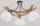 Deckenlampe 3-flammig Holz Glas Weiß Natur E27 44 cm