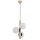 Pendelleuchte 3-flammig Holz Glas Natur E14 L:35 cm