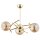 Deckenlampe 3-flammig Glas Gold Bernstein E14 L:49 cm