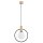 Pendelleuchte Glas Holz E14 L:27,5 cm Modern wohnlich