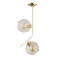 Deckenlampe 2-flammig Glas Gold Bernstein E27 B:20 cm