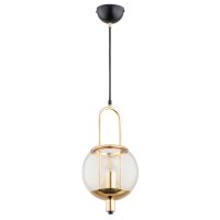 Hängelampe Glas Bernstein E27 L:20 cm Modern wohnlich