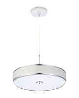 H&auml;ngelampe LORSAN &Oslash;48cm in Chrom Wei&szlig;...