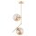 Deckenlampe 2-flammig Glas Gold Bernstein E14 L:24 cm