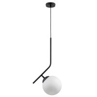 Hängelampe Glas Schwarz E27 L:24 cm Modern dekorativ