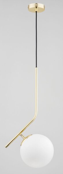 Pendelleuchte blendarm Glas Gold E27 25 cm dekorativ