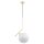 Hängelampe blendarm Glas Gold E27 L:27 cm dekorativ