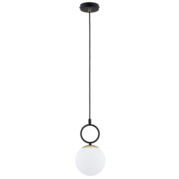 Hängelampe Glas Schwarz E14 L:15 cm Modern wohnlich