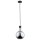 Pendelleuchte Rauchglas Chrom E27 L:20 cm wohnlich