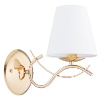 Wandleuchte Stoff Weiß E14 B:15 cm Modern dekorativ