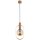 Pendelleuchte Glas Bernstein Natur E14 L:18,5 cm Ring