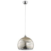 Pendelleuchte Glas Gold Chrom E27 L:30 cm dekorativ