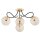 Deckenlampe 4-flammig Glas Gold Bernstein E14 B:58 cm