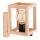 Wandleuchte Holz Natur Skandi E27 B:16 cm wohnlich