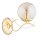 Wandlampe Glas Gold Bernstein E14 B:15 cm dekorativ