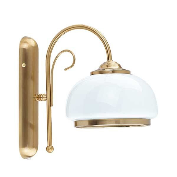 Wandleuchte Glas Gold E27 B:18,5 cm Modern dekorativ