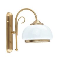 Wandleuchte Glas Gold E27 B:18,5 cm Modern dekorativ