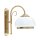 Wandleuchte Glas Gold E27 B:18,5 cm Modern dekorativ